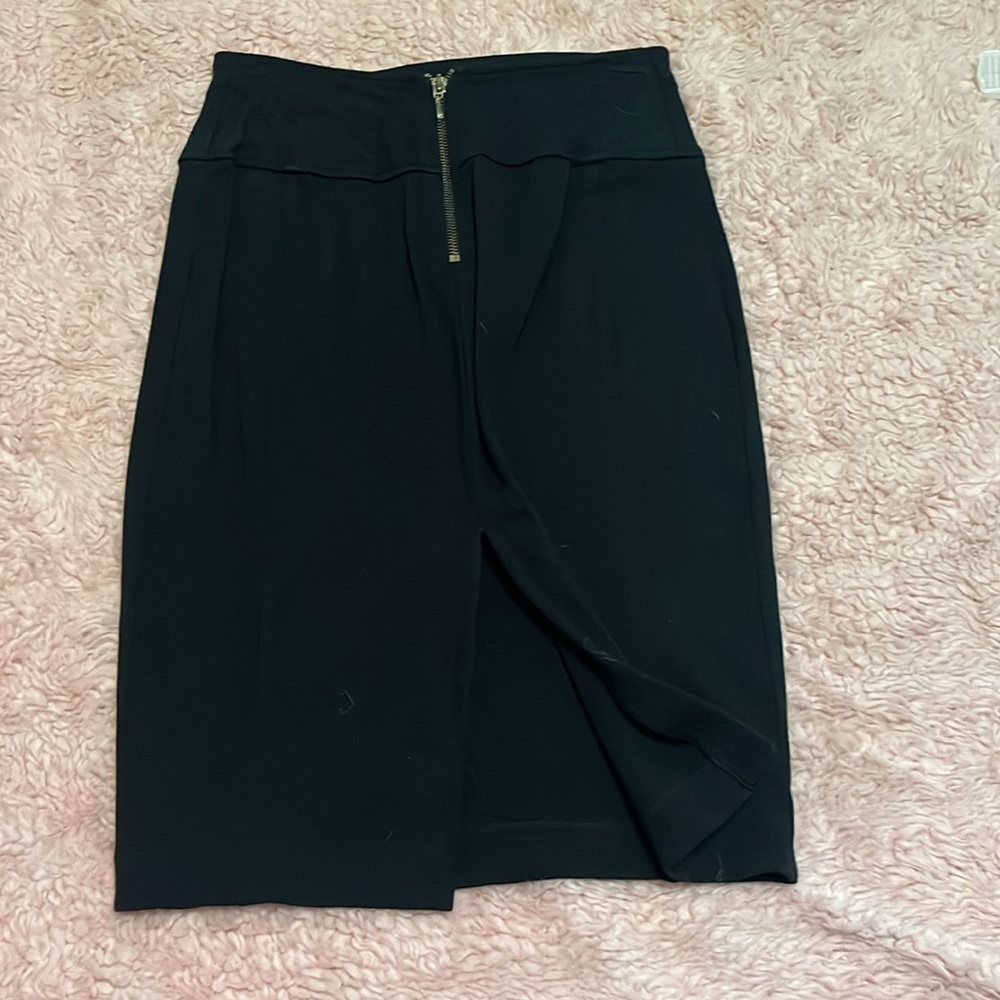Express Design Studio black zip up pencil skirt